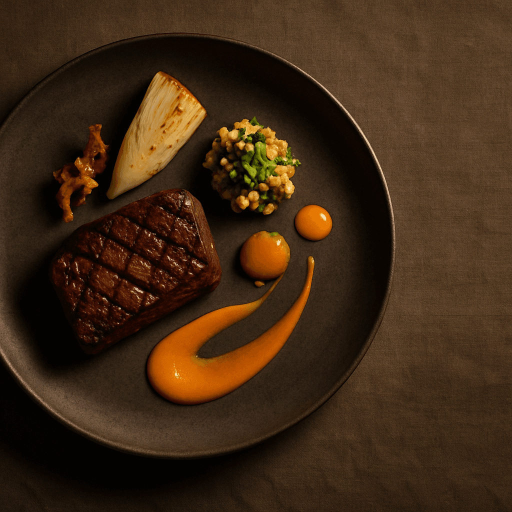 Cena de referência para restaurante: cardapio