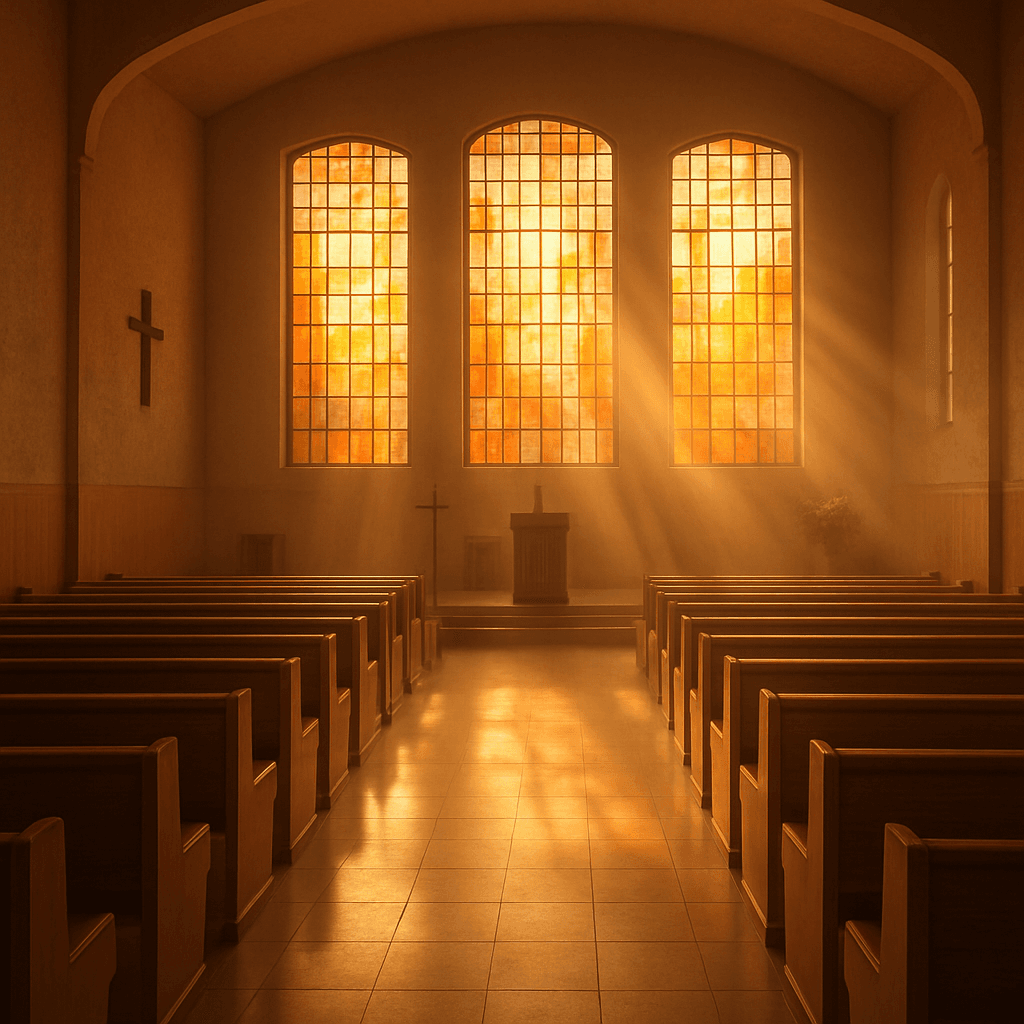 Cena de referência para igreja: culto